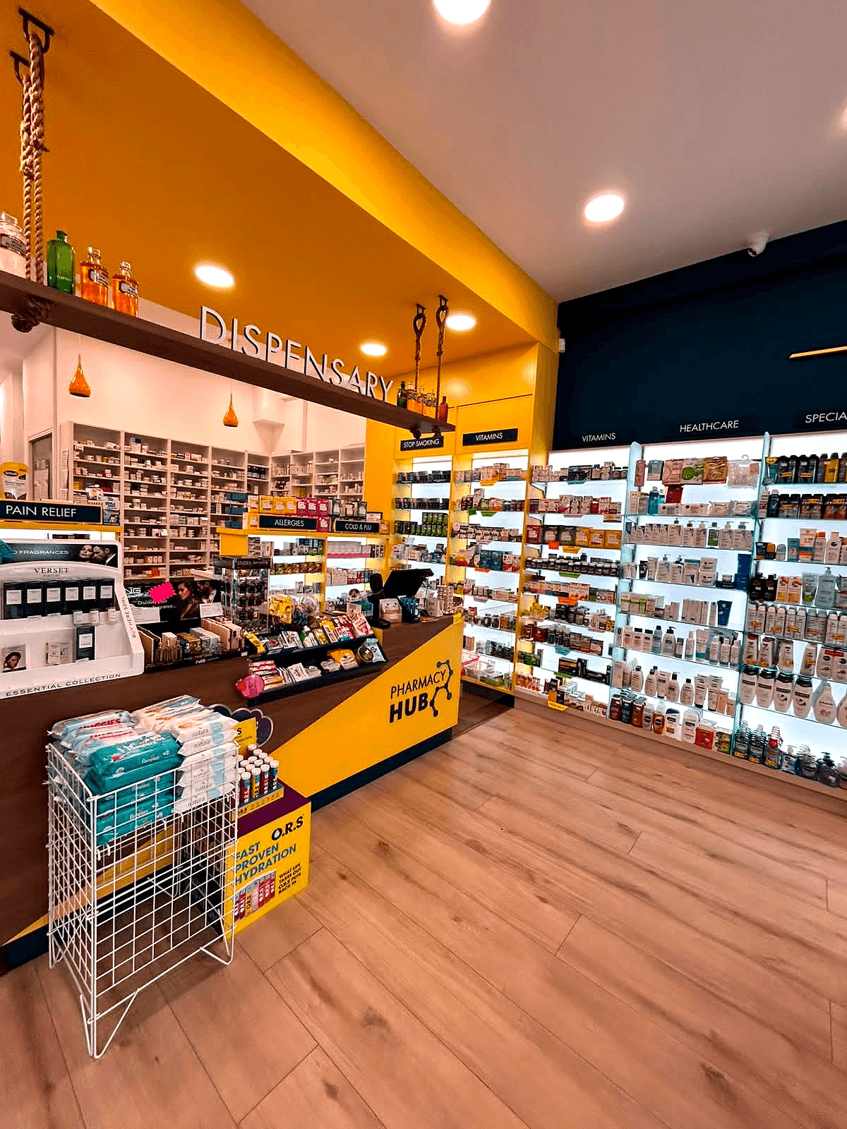Dispensary, interior at Pharmacy Hub, Tallaght